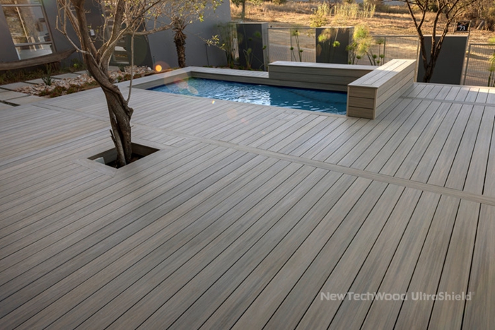 NewTechWood Exterior Solid Composite Decking Boards 