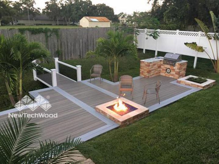 Decking matched with various colors