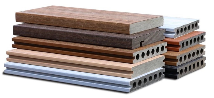 composite decking board profiles with tailor made colors