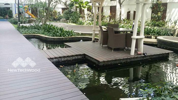 insect-resistant composite decking, easy to clean