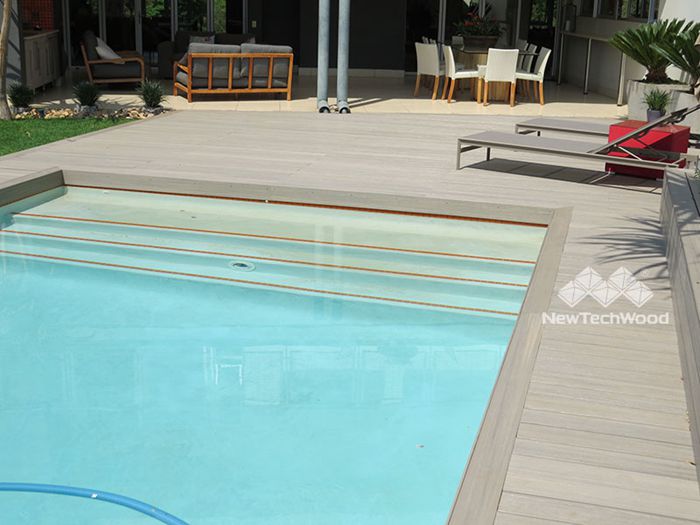 waterproof outdoor composite decking, suitable for hot and cold weather